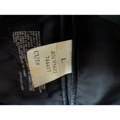 J. Ferrar Men's Black Genuine Leather Blazer Jacket Size Large 90s MatrixVibes