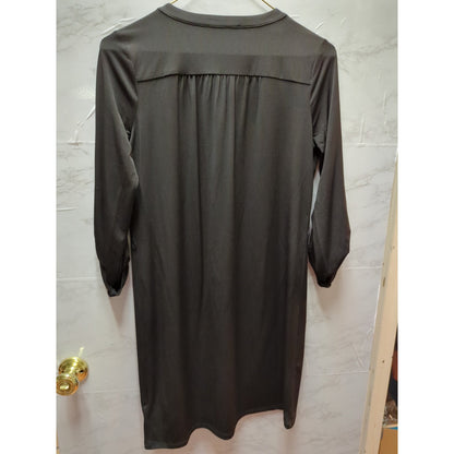 MICHAEL Michael Kors Black Lace-Up Grommet Tunic Dress Size Medium Slinky
