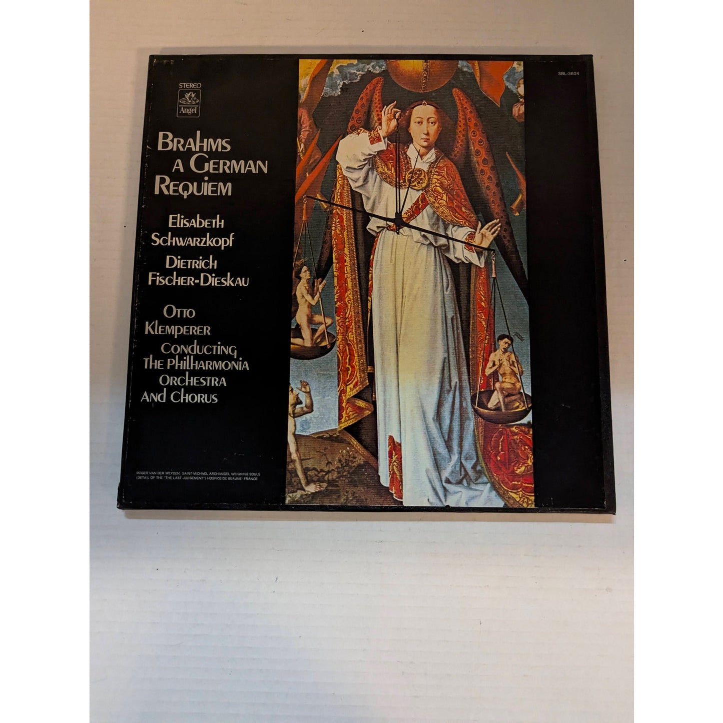 Vintage Brahms A German Requiem Klemperer Angel SB-3624 Stereo 2-LP Box Set