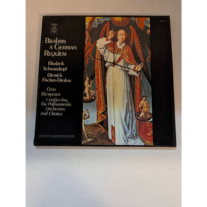 Vintage Brahms A German Requiem Klemperer Angel SB-3624 Stereo 2-LP Box Set