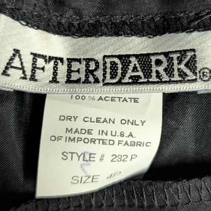 Vintage After Dark Black Chiffon Maxi Skirt 4 Petite Whimsigoth Gothic Vintage