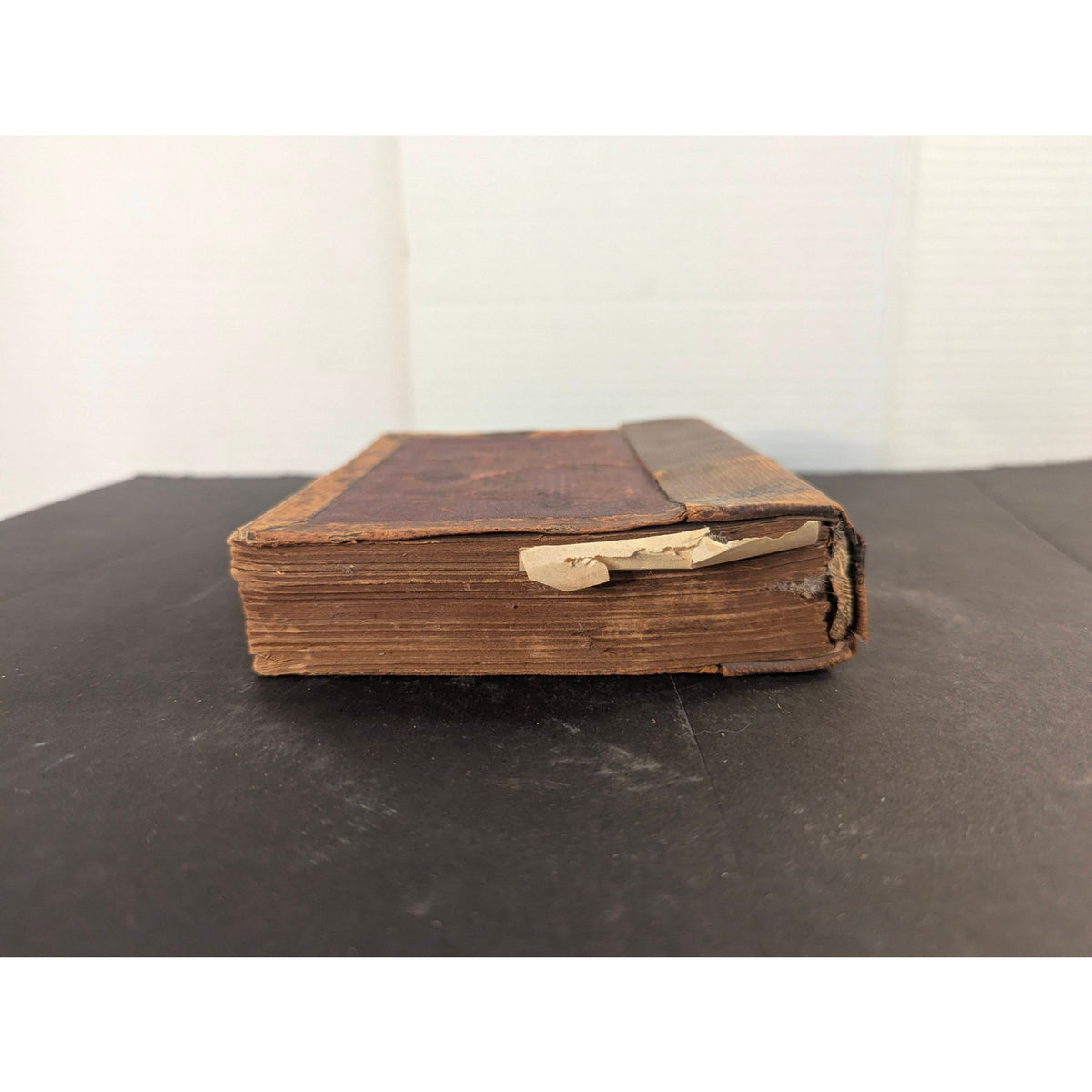 Antique 7 Baskets of Fragments Leather Bound Book Religious Rare