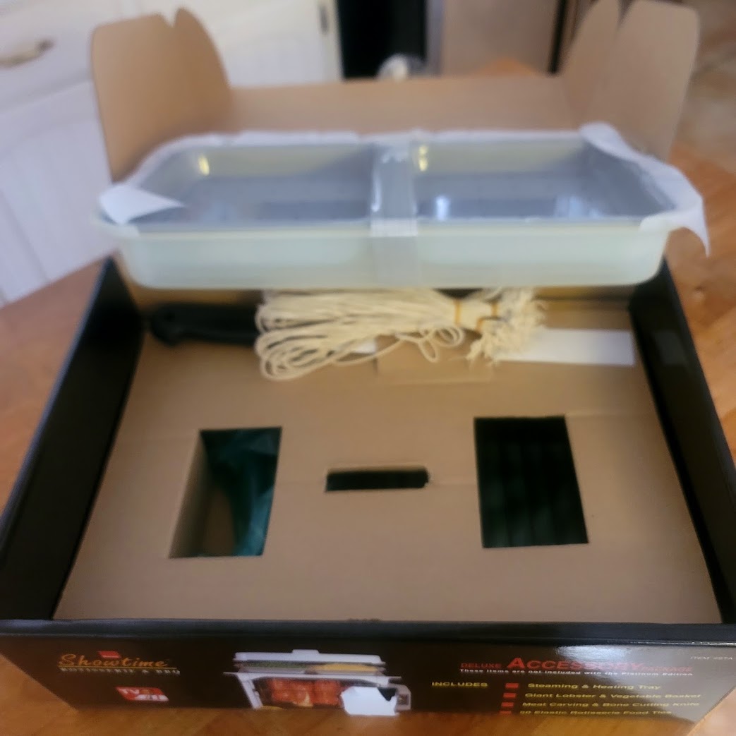 Ronco Showtime Rotisserie Deluxe Accessory Kit Vintage Boxed Set Model STA4