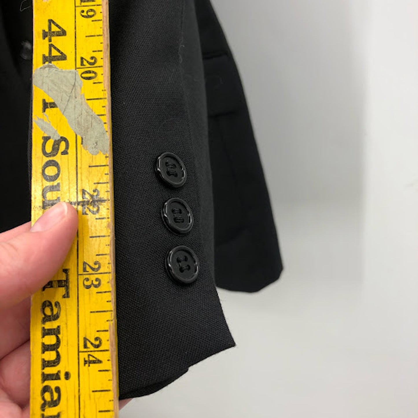 Tuxedo Black Pants Mens 41 Long Made Romania Flat Front 28" Inseam VINTAGE