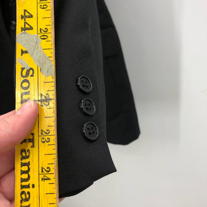 Tuxedo Black Pants Mens 41 Long Made Romania Flat Front 28" Inseam VINTAGE