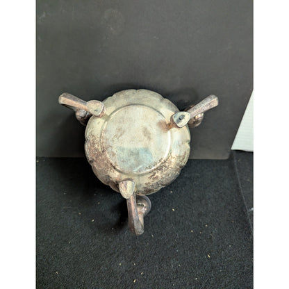 Vintage Leonard Silver Plate Lotus Flower Candelabra Centerpiece Bowl