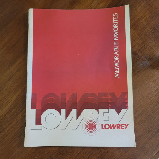 Vintage Lowrey Memorable Favorites Sheet Music Organ Instruction