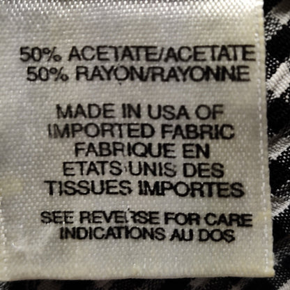Vintage Talbots Black White Gingham Check Knee Length Dress Size 4