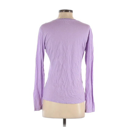 Sundry Purple and White STARS Long Sleeve T-Shirt extra-small MSRP $79 LAYERING