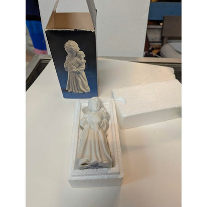 Vintage 1983 Avon Nativity Collectibles White Bisque Porcelain Angel Figurine