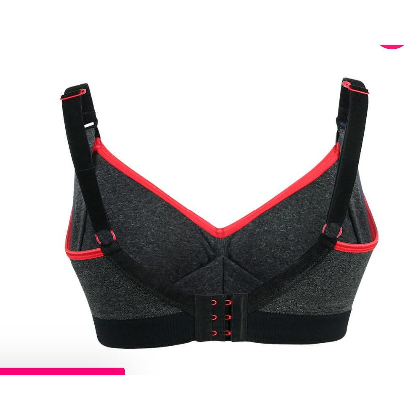 Sugar Candy Crush Fuller Bust Seamless small Wire-free Nursing Bra Charcoal NEW