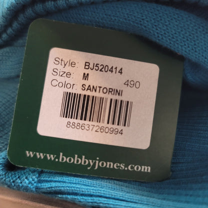Bobby Jones Lot of 2 MEDIUM Premium Knit Golf Sweater Vests – Teal & Green (NWT)