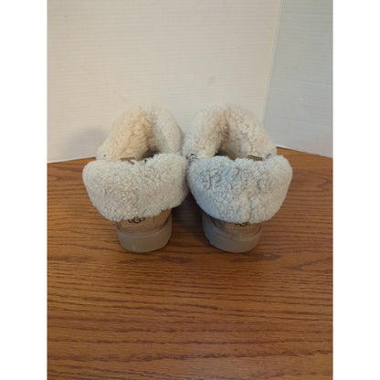 UGG Chestnut Suede Classic Slipper Booties Cozy Cabin Aesthetic Women's Size 8