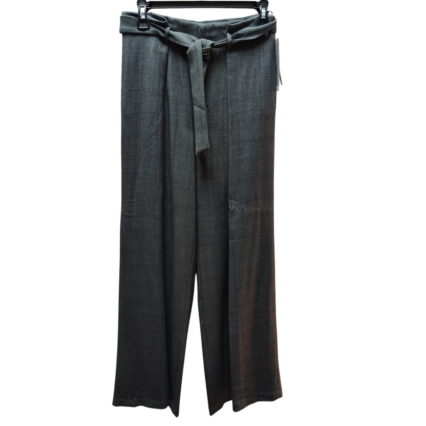 Antonio Melani Pleated Trousers NWT 2 High Waist Wide Leg Grey Plaid career belt