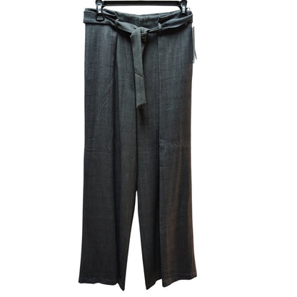 Antonio Melani Pleated Trousers NWT 2 High Waist Wide Leg Grey Plaid career belt