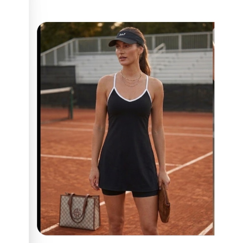Abercrombie and Fitch Size Large Sleeveless black Activewear Tennis Dress Shorts