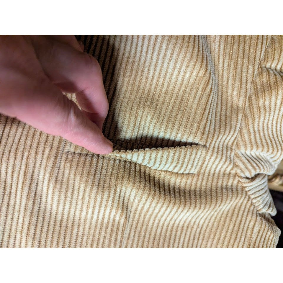 Scandia Woods Corduroy Blazer Size 46 Tan Notch Lapel Academia Professor