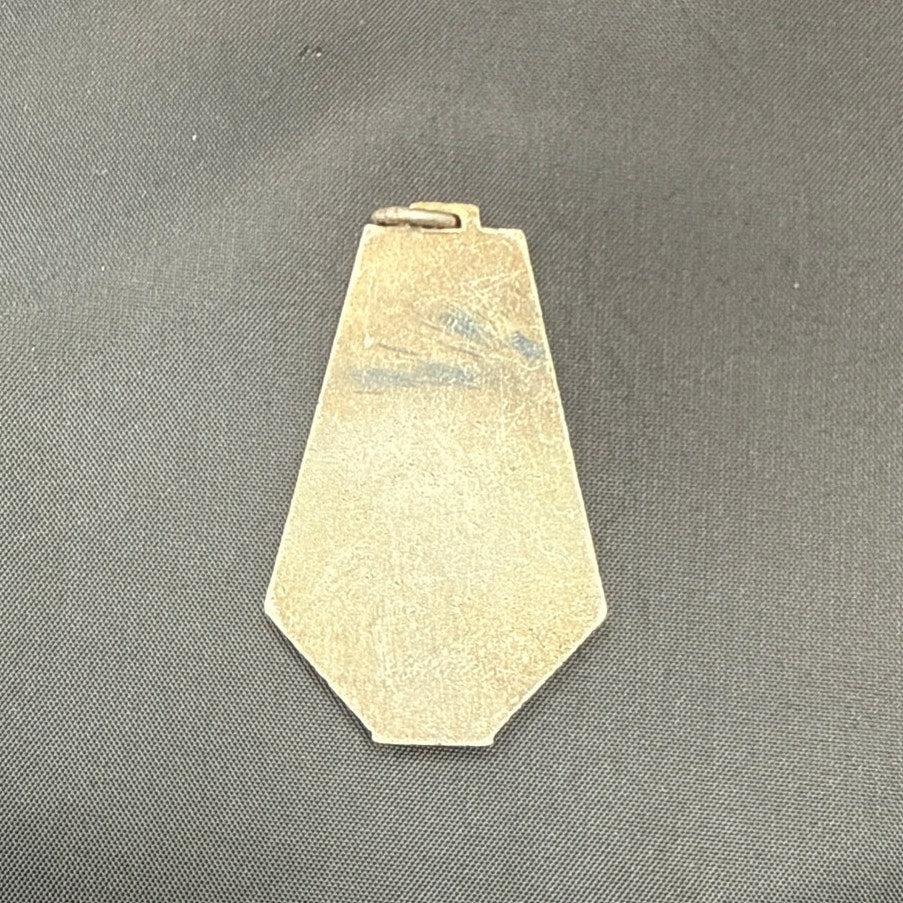 Vintage L'Equipe Pendant Charm 2" French Sport Medal Athletic Trophy Memorabilia