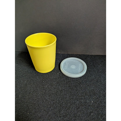 Set of 3 Small Tupperware containers Yellow and Orange