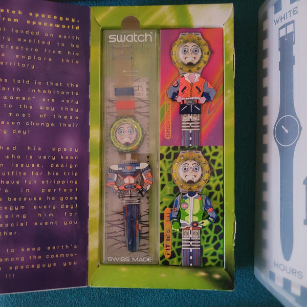 Swatch Vintage UNOPENED UNWORN Special SDN120 PACK-Stripp,Scuba 200 Series 1996