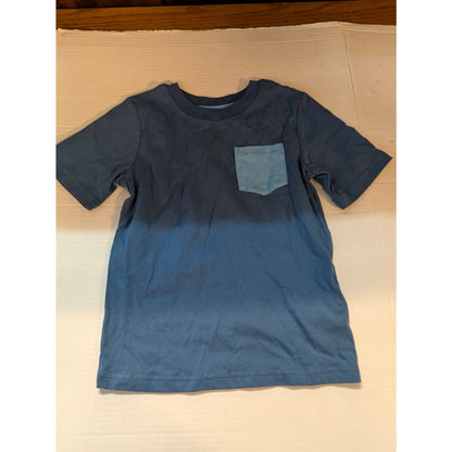 Joe Fresh Blue Ombre Toddler Pocket Tee Short Sleeve Cotton Crewneck T-Shirt 5