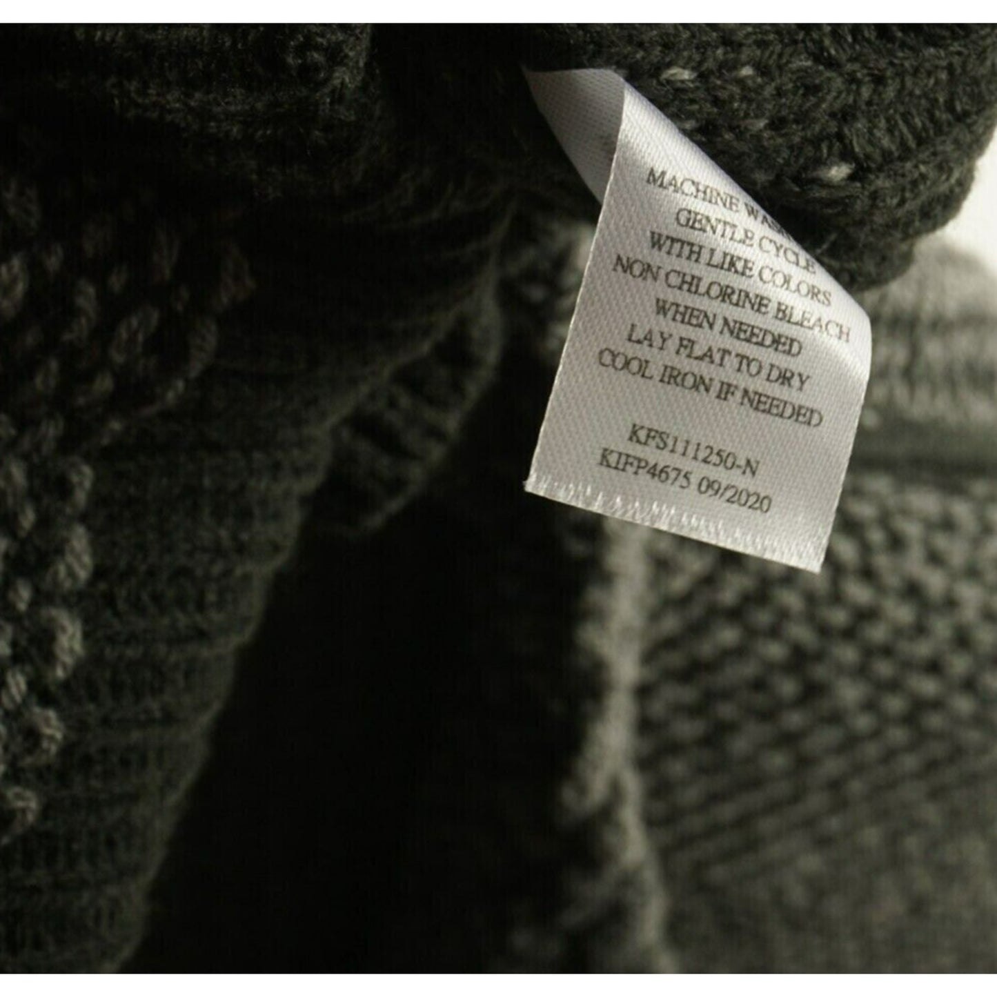 Socialite Slouchy Loop V-Neck Pullover Sweater Size MEDIUM in Charcoal NWT