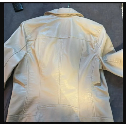 NEW BLANKNYC Denim Life Changer Moto Jacket - Fawn w/ Brushed Silver - XXL new
