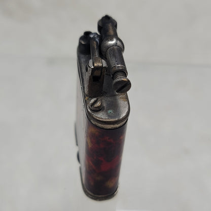 Vintage Thorens Style Lift Arm Pocket Lighter Antique Tortoiseshell Art Deco