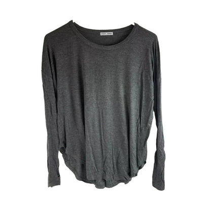 Sweet Romeo Shirt Women's large casual Gray Thumbhole Long Sleeve Stretch NWT!
