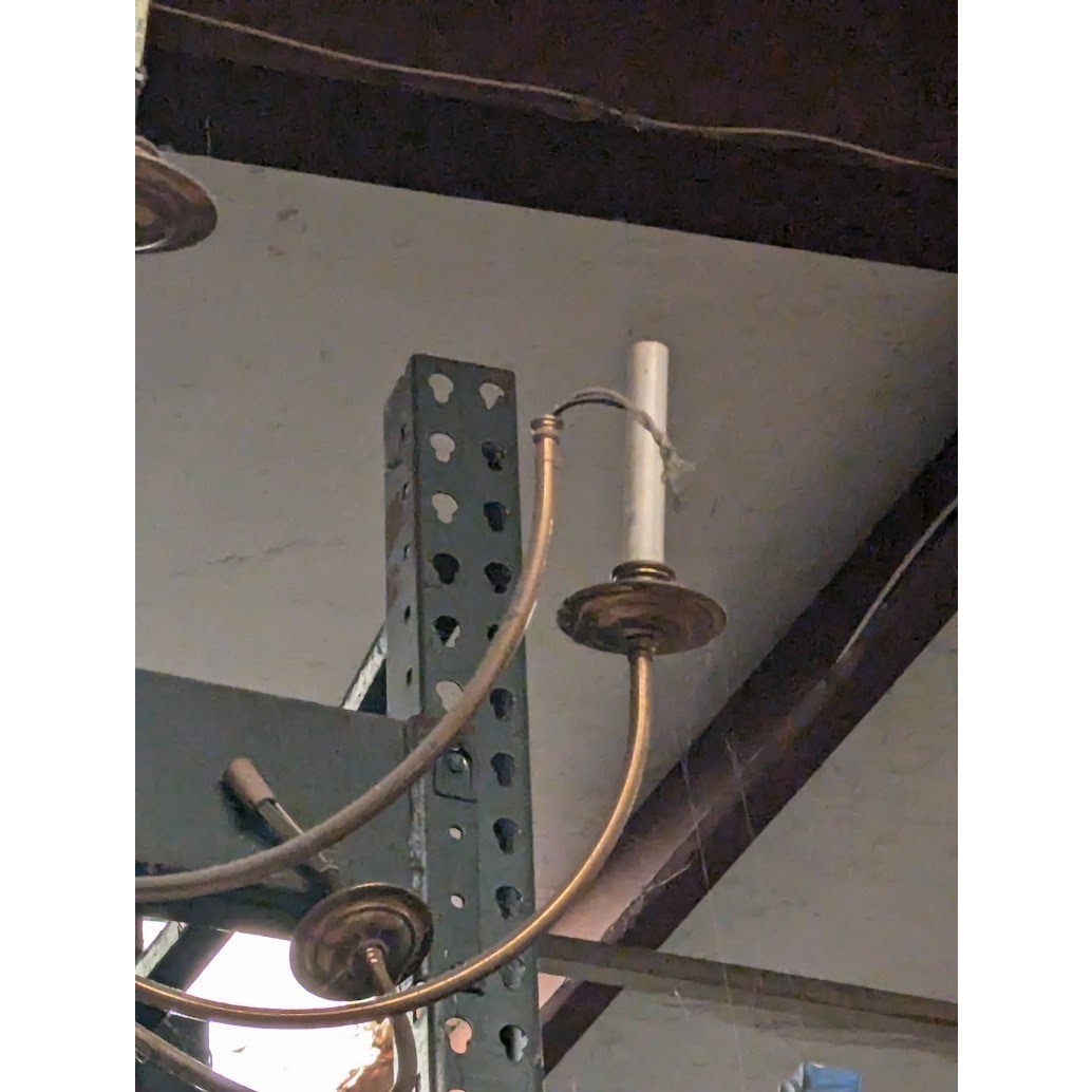 Secondhand Sandies: Two giant large hanging 12 arm brass chandelier Ceiling mount