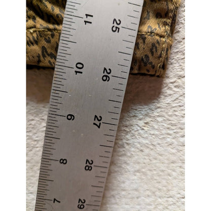 Joie $248 Park Cheetah Print Skinny Cropped Cargo Jeans Size 24