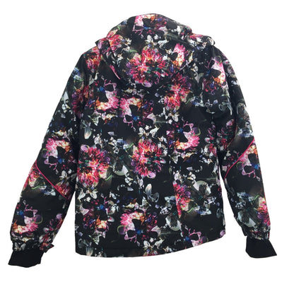 NOIZE PUffer Florence Insulated Combo Snow Jacket Long Sleeve Multi Size 12 NWT