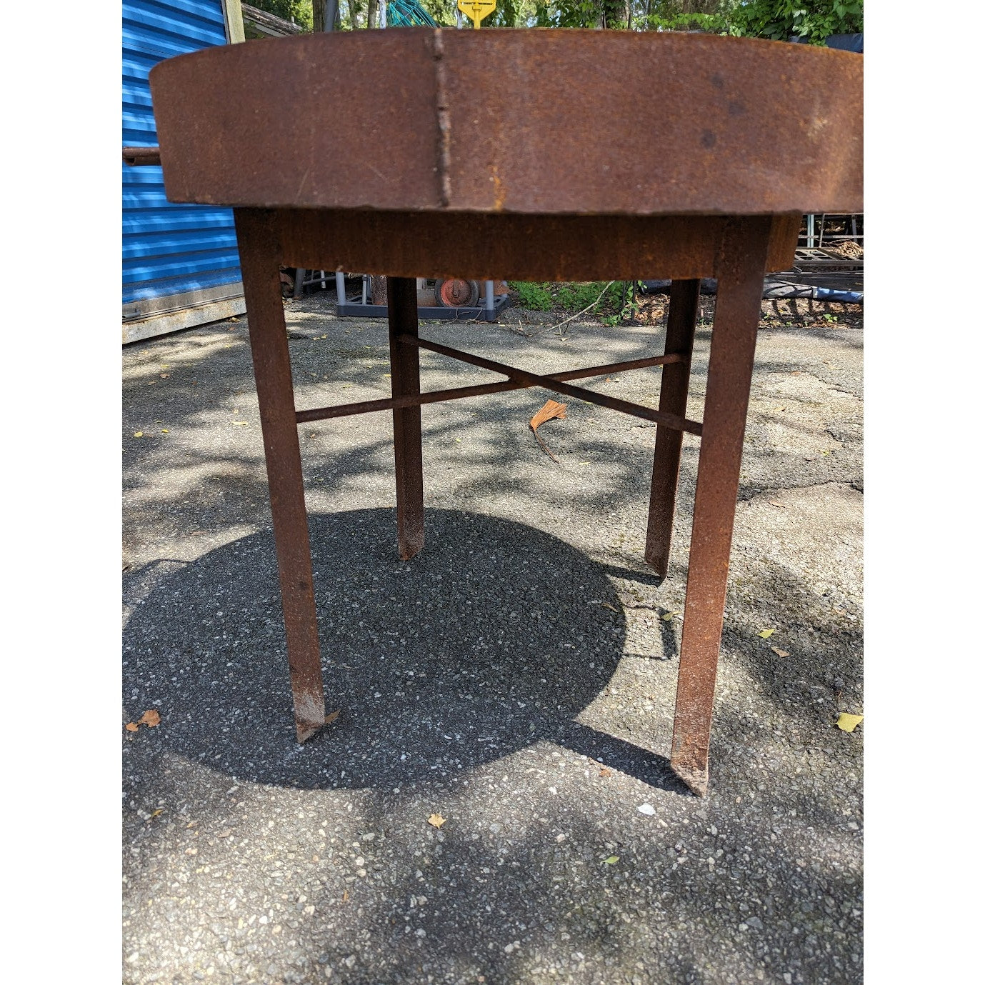 Secondhand Sandies : large outdoor steel pan fire propane cooking pan PAELLA