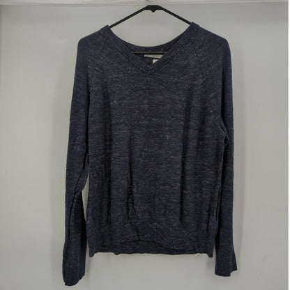 Vince Camuto Men's Navy Marled V-Neck Long Sleeve Sweater Size XL NWT