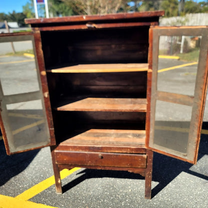Secondhand Sandies: Antique Wood Pie Safe with drawer