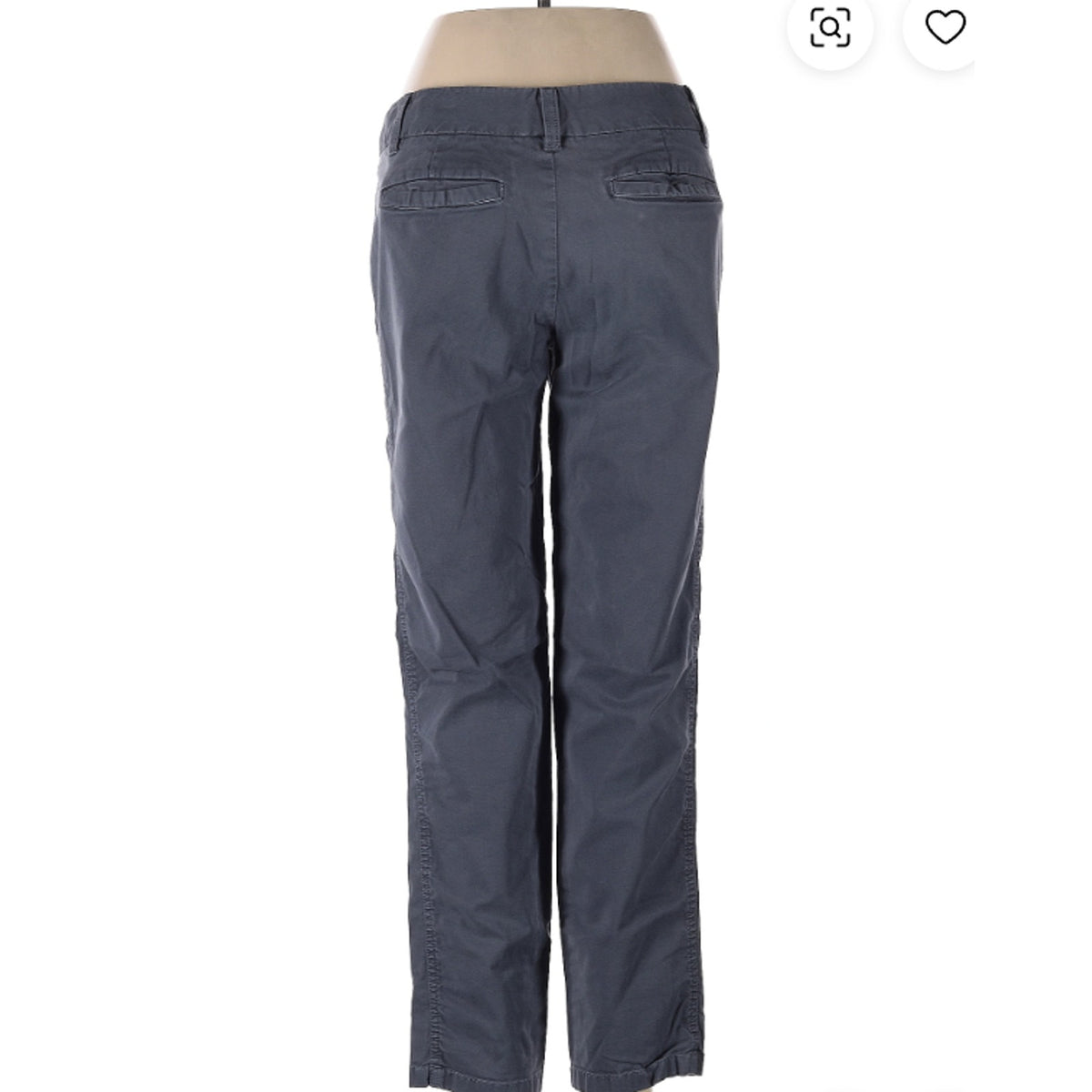 Caslon FLAT FRONT 4P Pants Ebony Gray Ankle chino pant new CASUAL CAREER POCKETS
