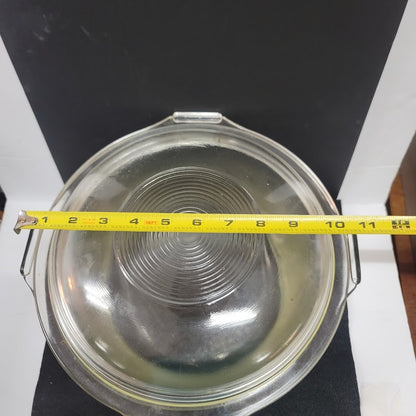 Vintage 1940s Flamex 6 qt. glass Dutch oven with lid RARE Cookware Pot NO CHIPS