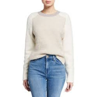 Rag & Bone NWT Davis Wool Crew Color Block Sweater XXS warm two tone
