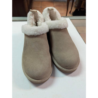 Koolaburra by UGG Burree Slippers Tan Chestnut Size 7 Faux Fur Lined