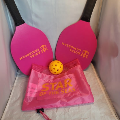 Royal Caribbean Star of the Seas Pickleball Set Inaugural Sailings NEW PINK gift
