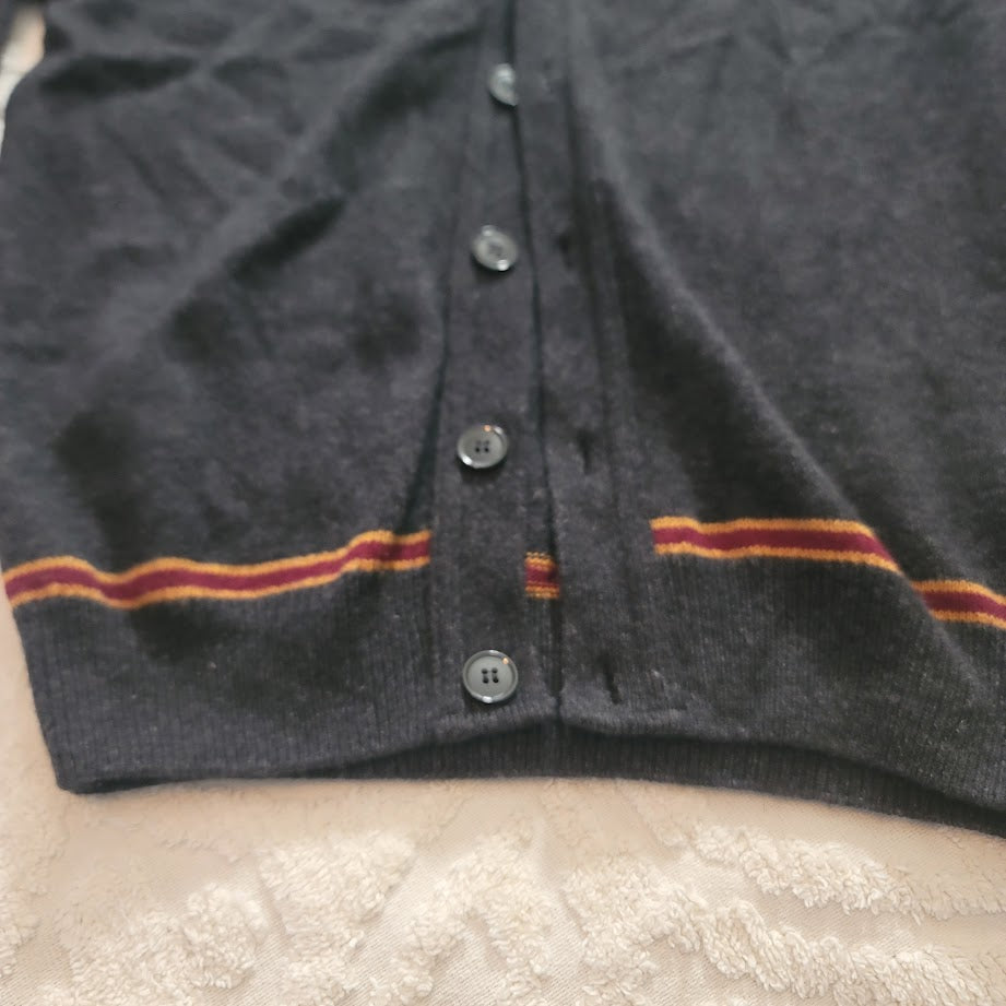 Lochaven of Scotland Medium Grey Wool Harry Potter Gryffindor Cardigan