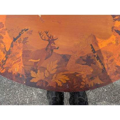 Buchschmid & Gretaux Inlay Inlaid Marquetry 3 pc. Coffee table and 2 End Tables