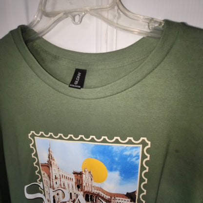 Royal Caribbean Graphic T-Shirt Green Spain Travel Souvenir XXXL NWT