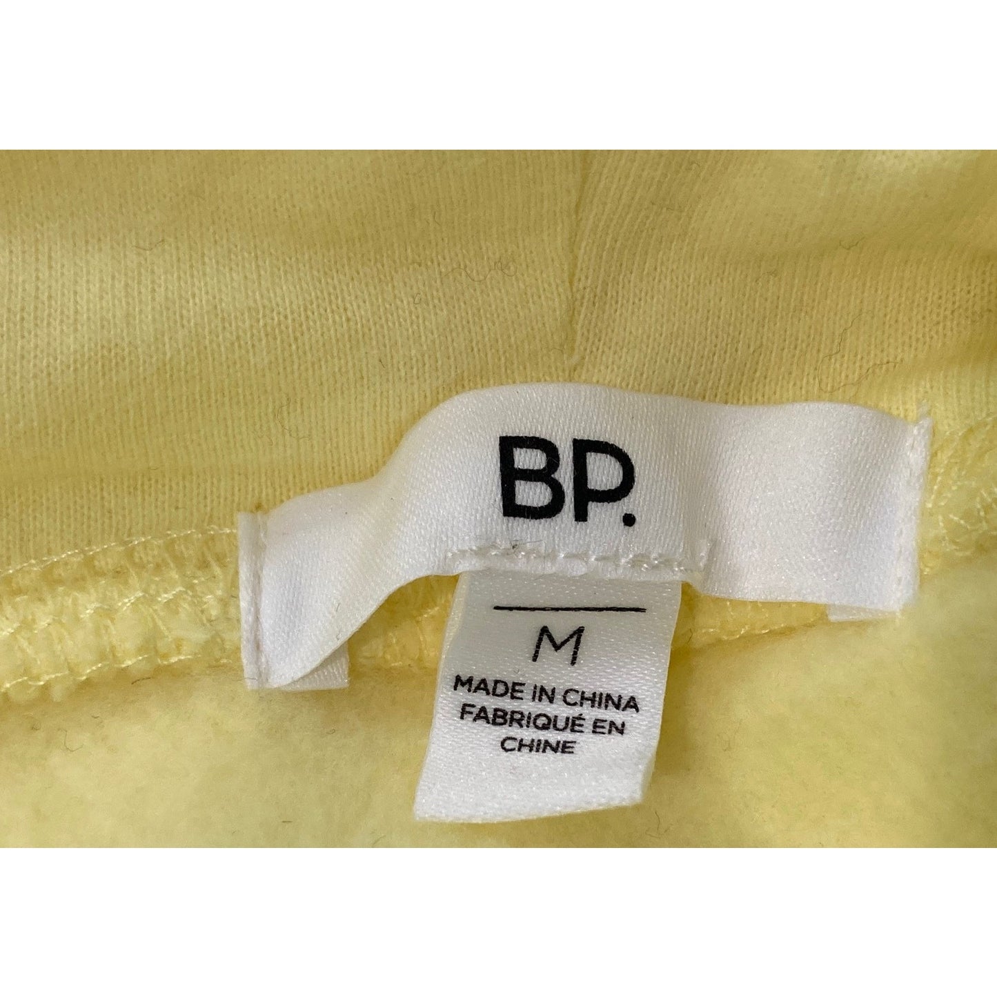 NWT BP Drawstring Hoodie Crop Sweatshirt Sz Medium in Yellow Moonlight Beach