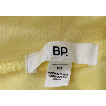 NWT BP Drawstring Hoodie Crop Sweatshirt Sz Medium in Yellow Moonlight Beach