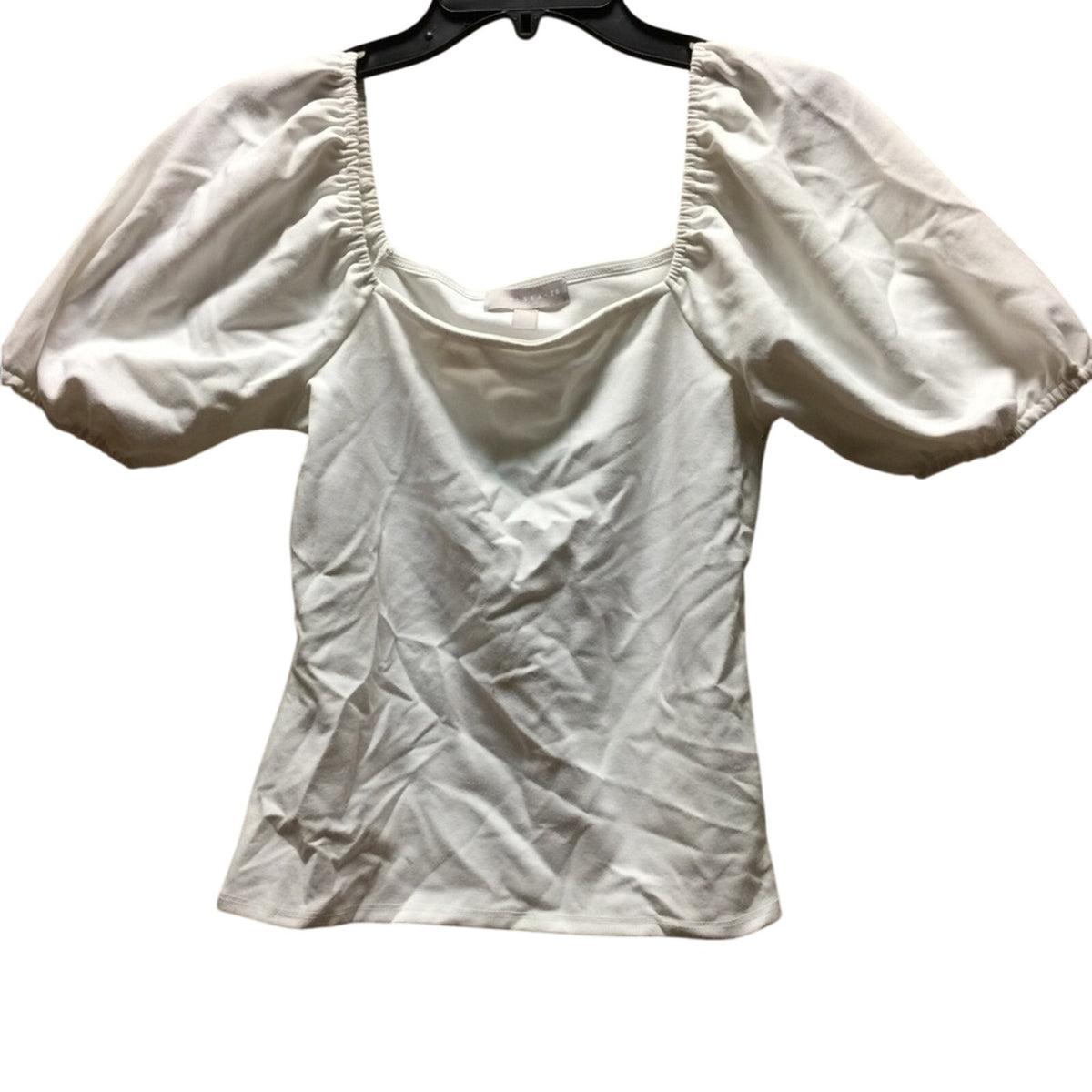 Clelsea28 Nordstrom puff sleeve t-shirt White Size Small NEW Casual Lightweight