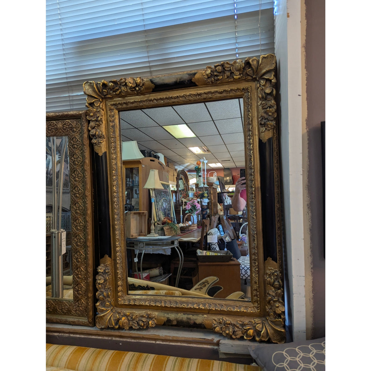 Secondhand Sandies: Ornate Mirror Gold and black Ornate 33" x 45"