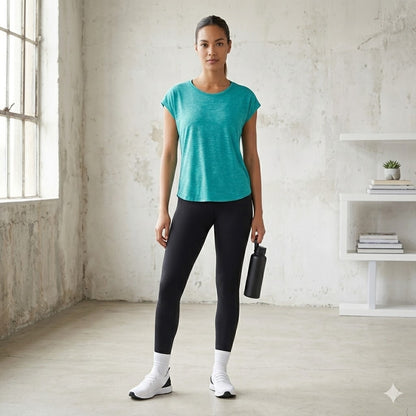 Calvin KCalvin Klein Performance Activewear Top Medium Turquoise Short Sleeve Athletic Teelein Performance Short Sleeve Activewear Top Medium Turquoise T-Shirt