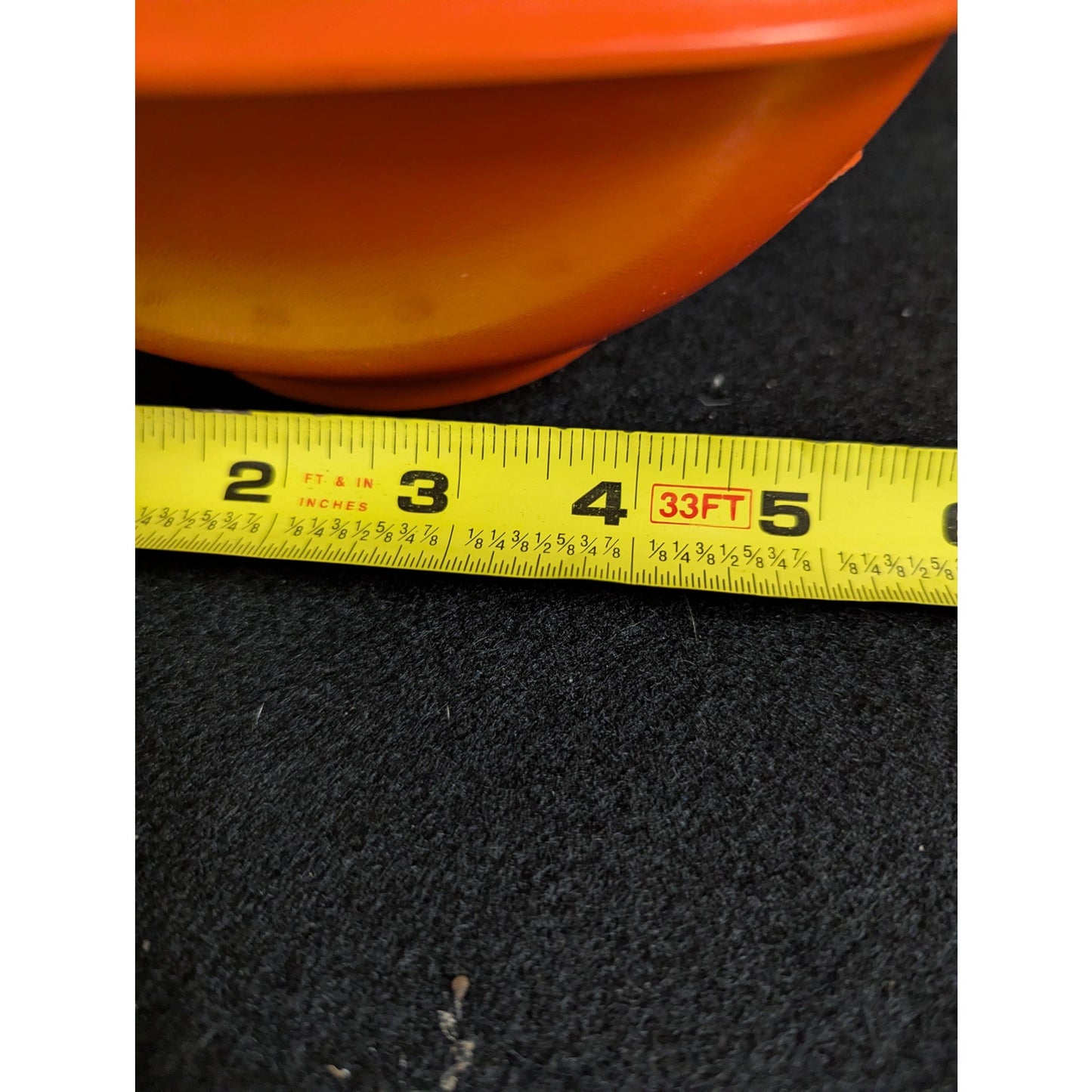 Vintage Tupperware Orange Servalier Square Mixing Bowl NO LID