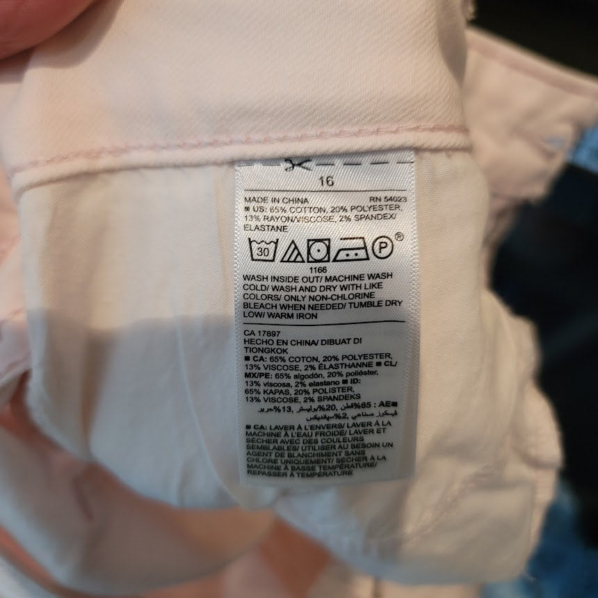 Old Navy ROCKSTAR Light Pink Size 16 Stretchy Super Skinny Jeans never worn